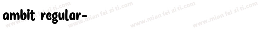 ambit regular字体转换